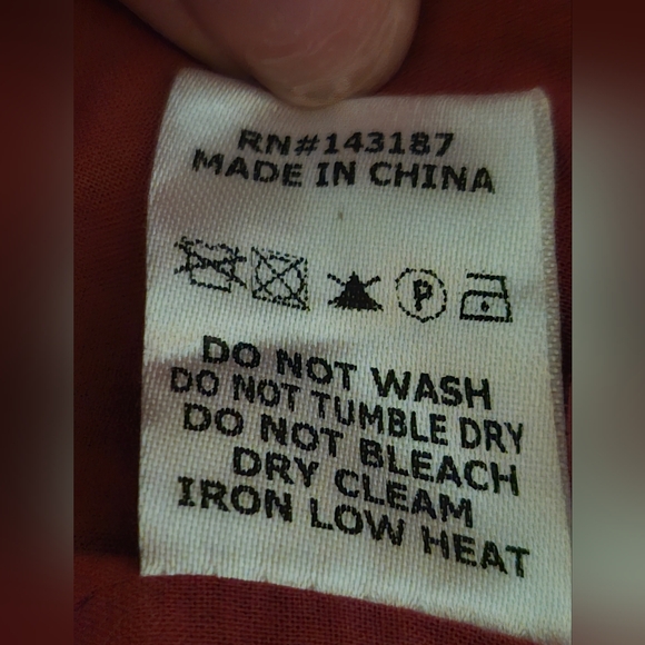 Dance & Marvel Rust Corduroy Jacket Belted with Zipper Womens Size Large - Picture 6 of 8